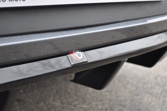 Heckansatz Diffusor V.1 passend für Seat Leon CUPRA Mk3 FL Hatchback schwarz Hochglanz
