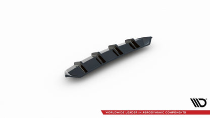 Heckansatz Diffusor V.1 passend für Skoda Octavia RS Mk3 / Mk3 FL Hatchback / Kombi schwarz Hochglanz