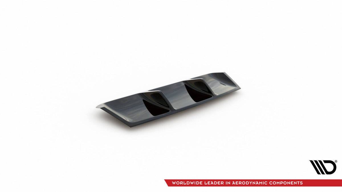 Heckansatz Diffusor V.1 passend für Skoda Superb Liftback / Combi Mk3 schwarz Hochglanz