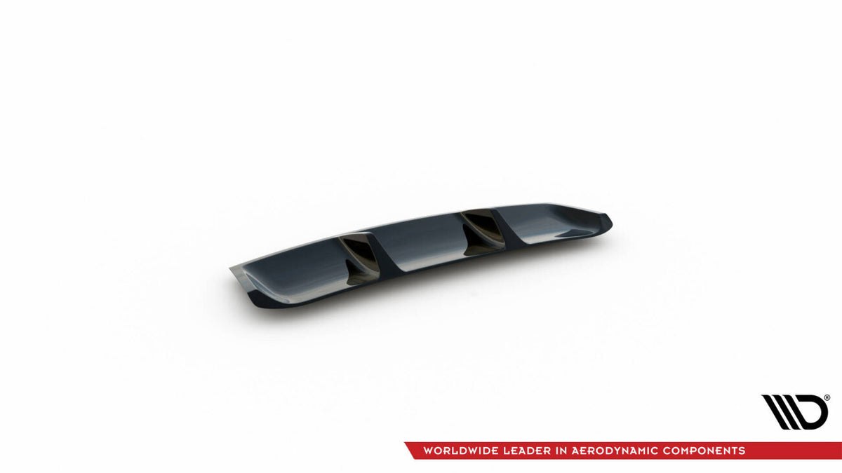 Heckansatz Diffusor V.1 passend für Skoda Superb Liftback / Combi Mk3 schwarz Hochglanz