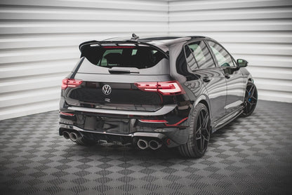 Heckansatz Diffusor V.1 passend für VW Golf R Hatchback Mk8 FL schwarz Hochglanz