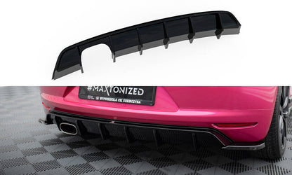 Heckansatz Diffusor V.1 passend für VW Scirocco Mk3 schwarz Hochglanz