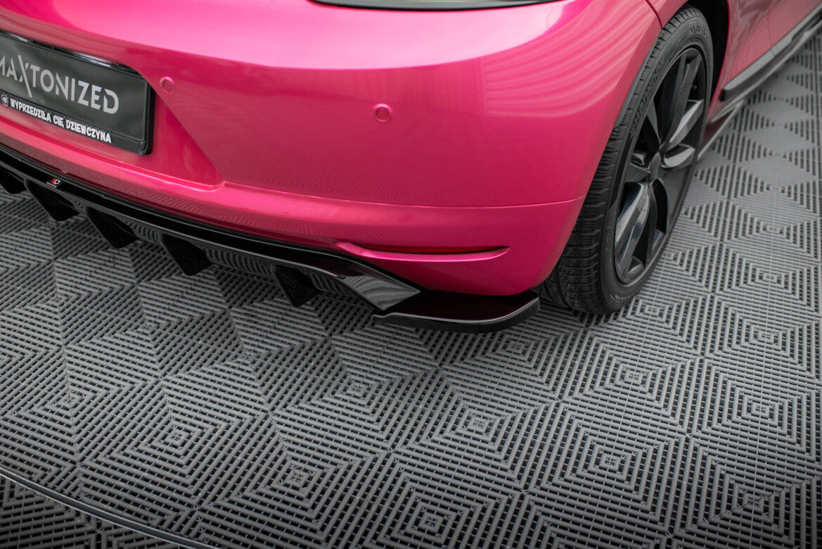 Heckansatz Diffusor V.1 passend für VW Scirocco Mk3 schwarz Hochglanz