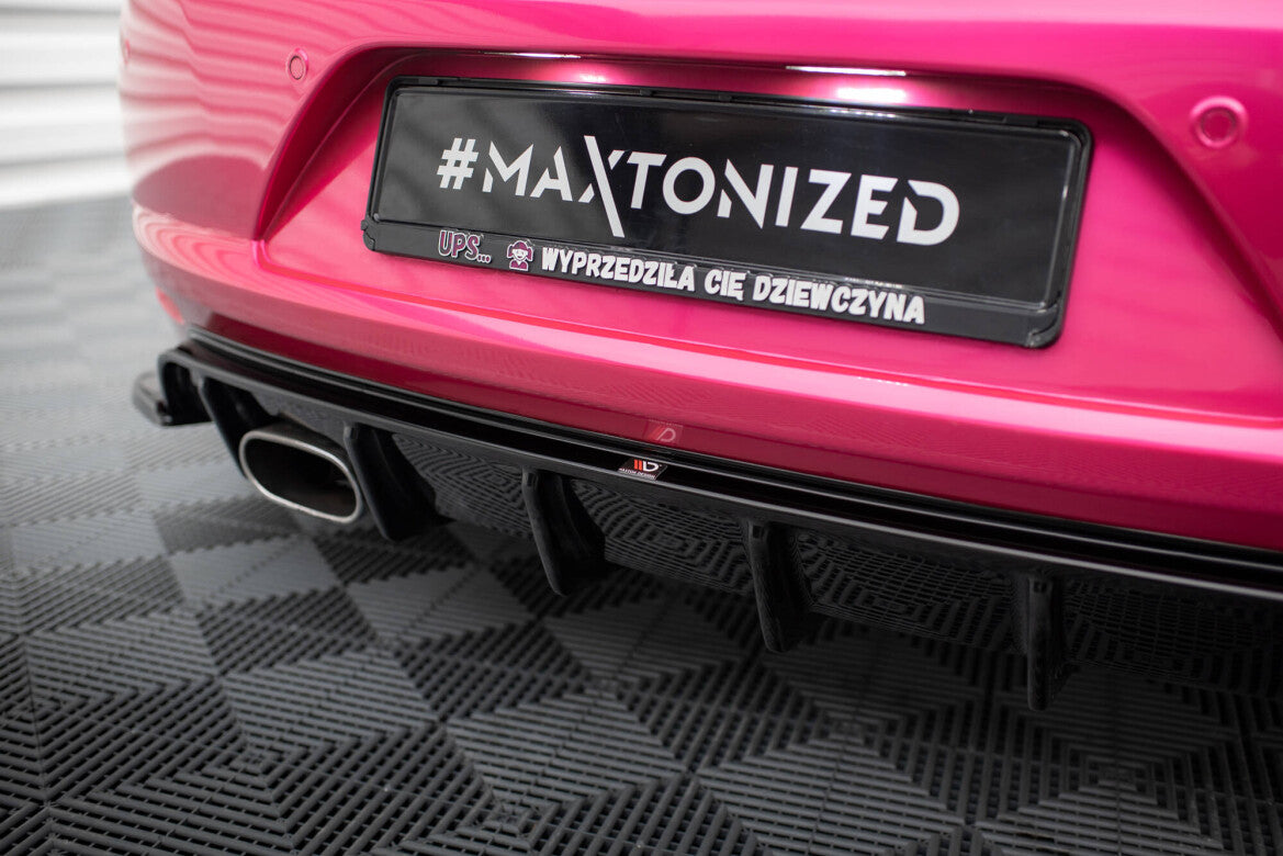 Heckansatz Diffusor V.1 passend für VW Scirocco Mk3 schwarz Hochglanz