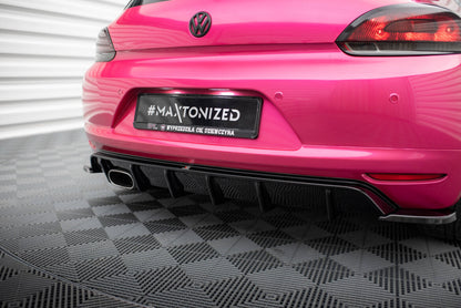Heckansatz Diffusor V.1 passend für VW Scirocco Mk3 schwarz Hochglanz