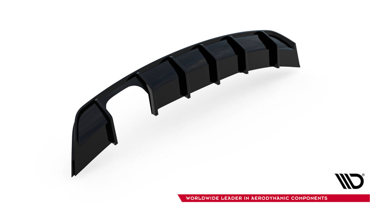Heckansatz Diffusor V.1 passend für VW Scirocco Mk3 schwarz Hochglanz