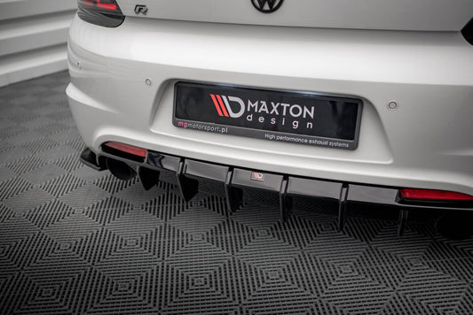 Heckansatz Diffusor V.1 passend für VW Scirocco R Mk3 schwarz Hochglanz