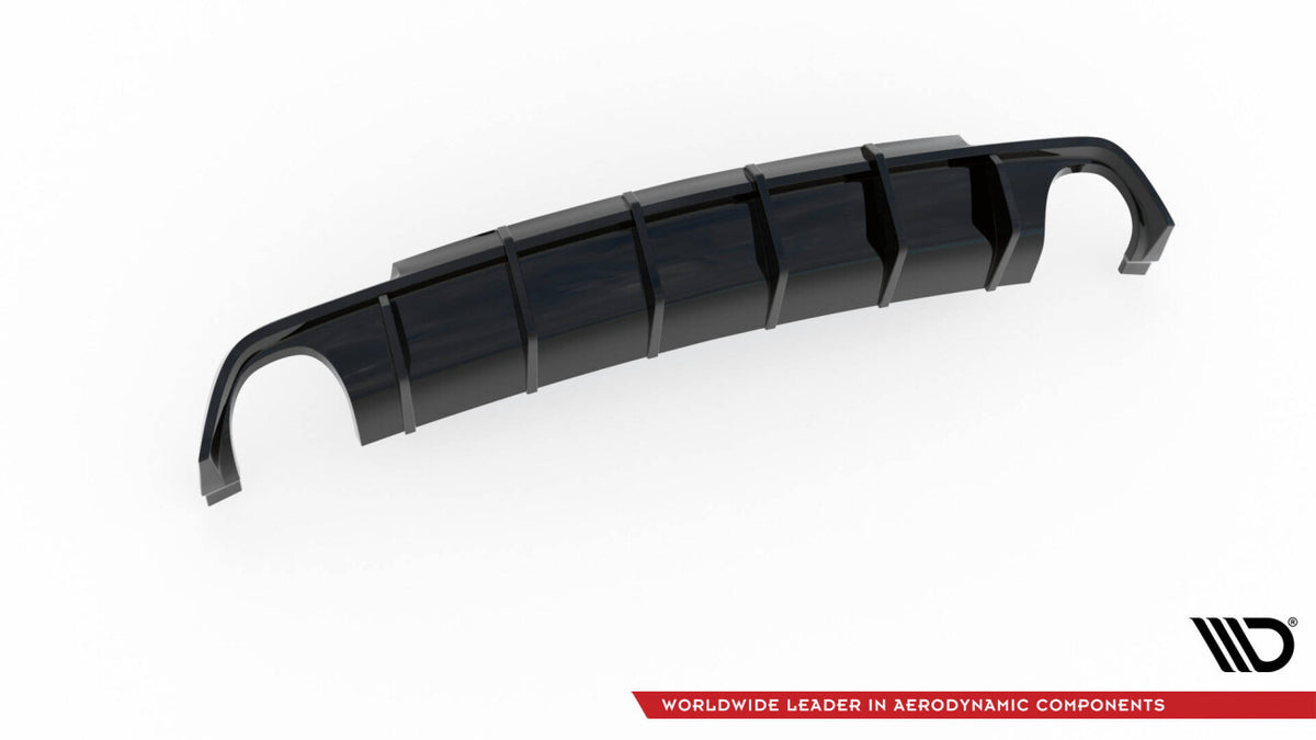 Heckansatz Diffusor V.1 passend für VW Scirocco R Mk3 schwarz Hochglanz