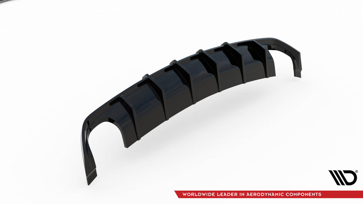 Heckansatz Diffusor V.1 passend für VW Scirocco R Mk3 schwarz Hochglanz