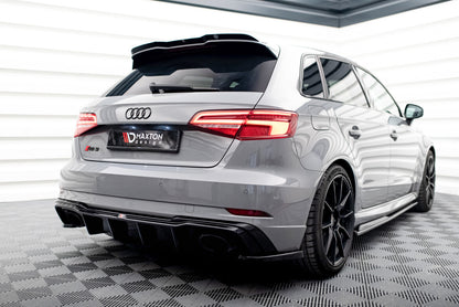 Heckansatz Diffusor V.2 passend für Audi RS3 8V Sportback FL schwarz Hochglanz