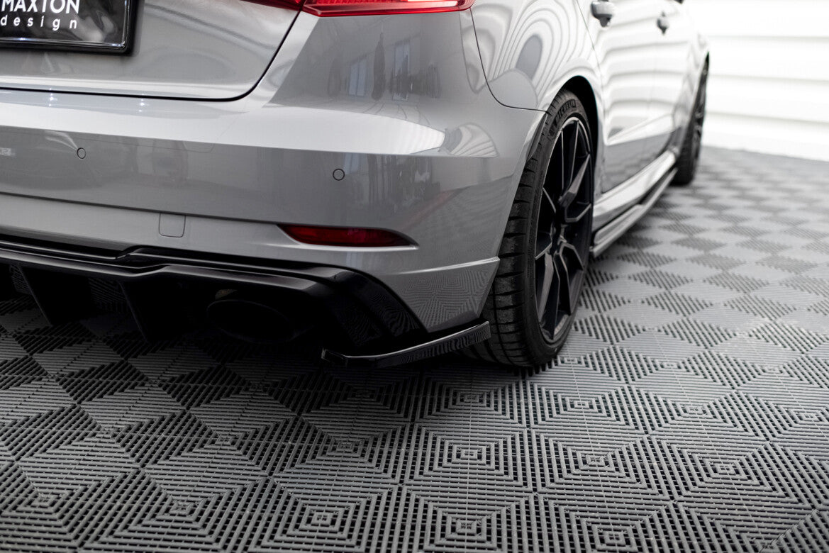 Heckansatz Diffusor V.2 passend für Audi RS3 8V Sportback FL schwarz Hochglanz
