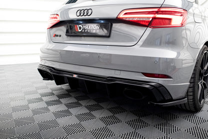 Heckansatz Diffusor V.2 passend für Audi RS3 8V Sportback FL schwarz Hochglanz