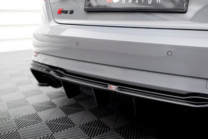 Heckansatz Diffusor V.2 passend für Audi RS3 8V Sportback FL schwarz Hochglanz