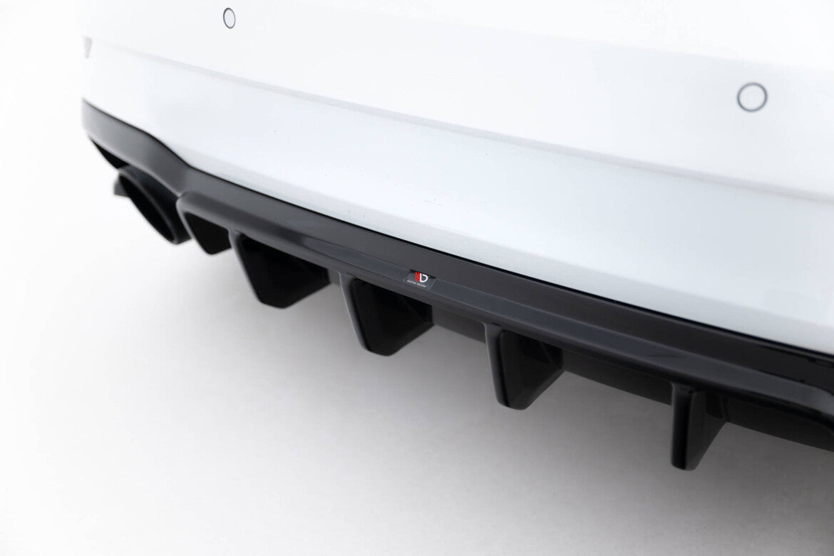 Heckansatz Diffusor V.2 passend für Audi RS3 Limousine 8V FL schwarz Hochglanz