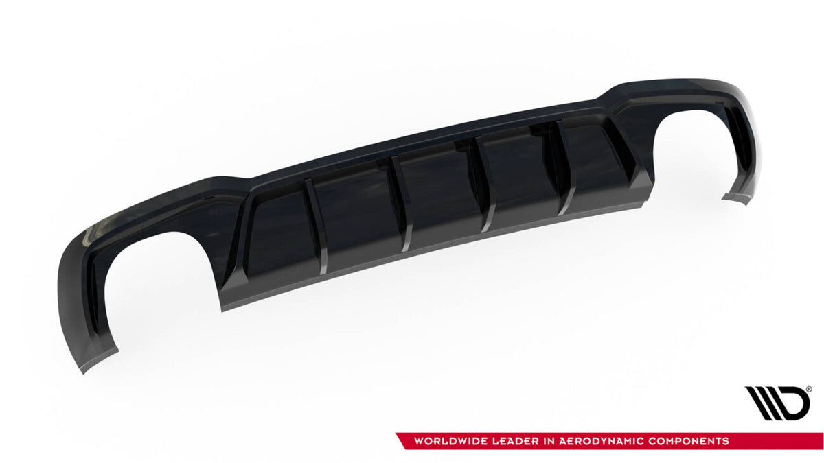 Heckansatz Diffusor V.2 passend für Audi RS3 Limousine 8V FL schwarz Hochglanz