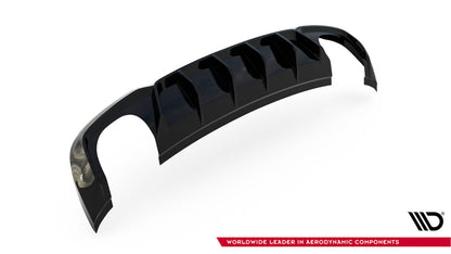 Heckansatz Diffusor V.2 passend für Audi RS3 Limousine 8V FL schwarz Hochglanz