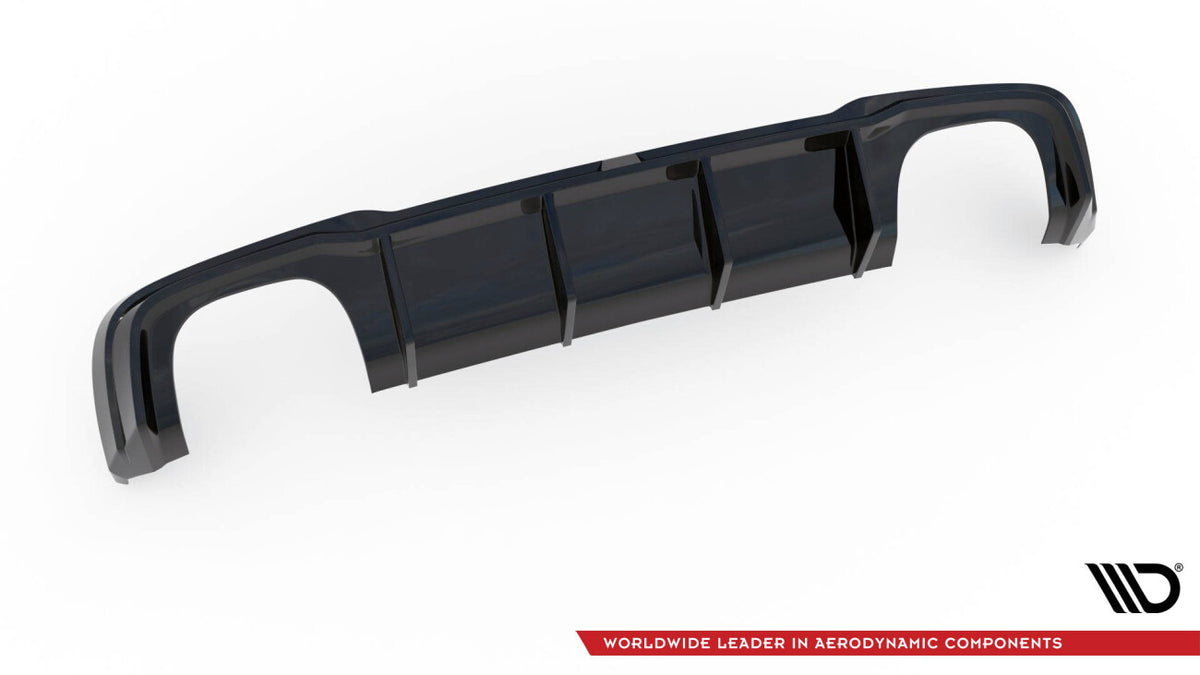 Heckansatz Diffusor V.2 passend für Audi RS3 Sportback 8V FL schwarz Hochglanz