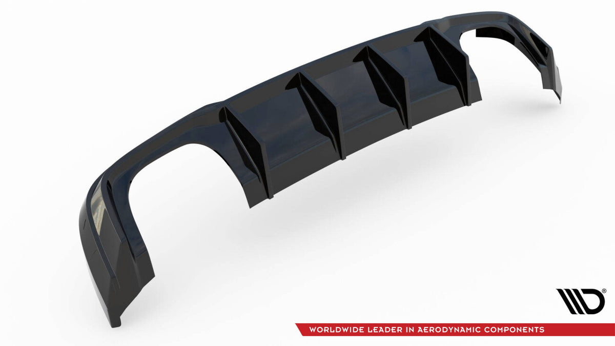 Heckansatz Diffusor V.2 passend für Audi RS3 Sportback 8V FL schwarz Hochglanz