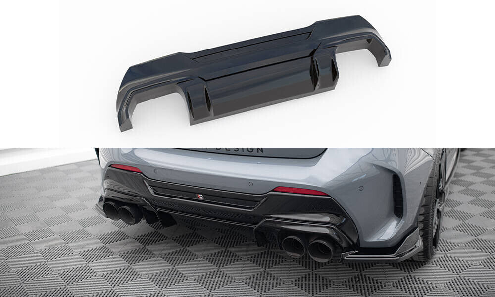 Heckansatz Diffusor V.2 passend für BMW 1er F40 M-Paket/ M135i schwarz Hochglanz