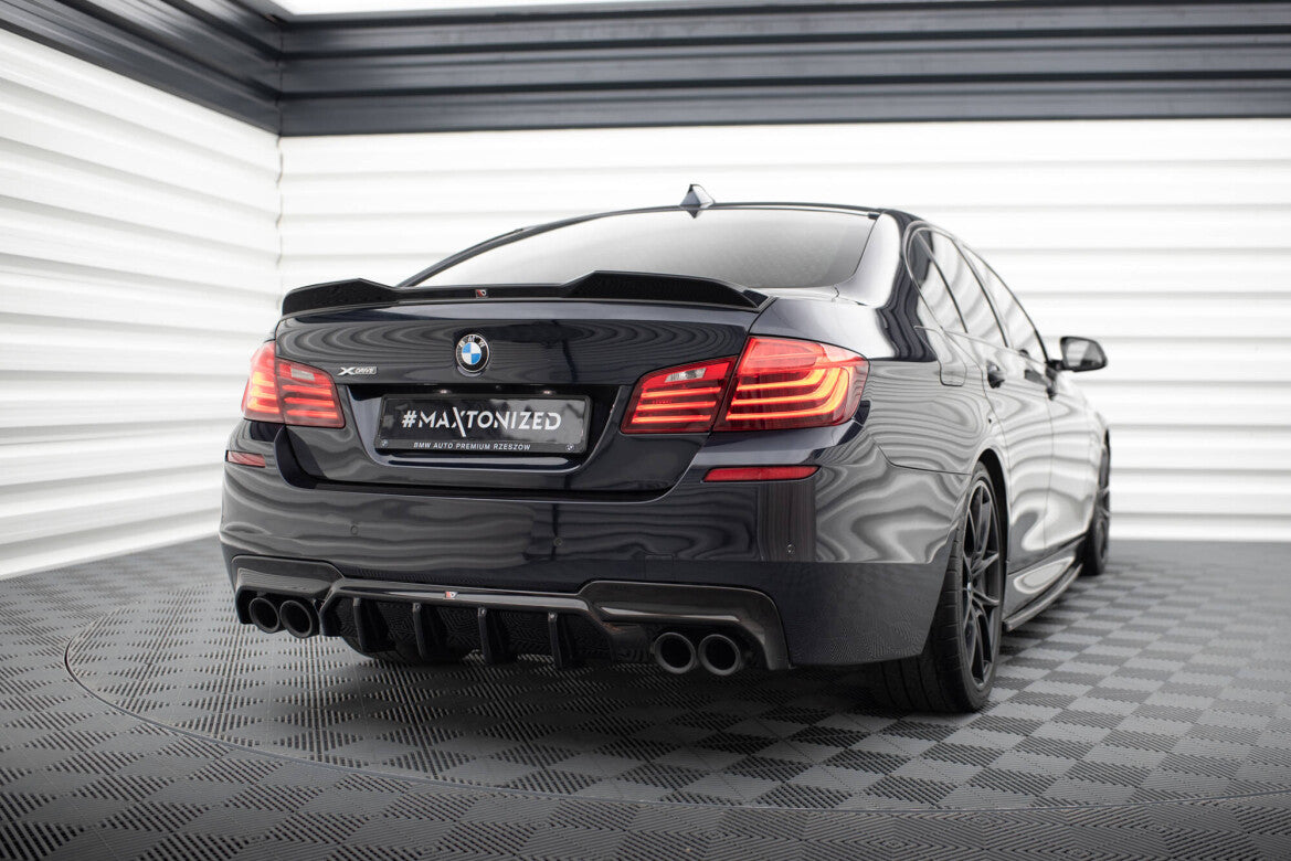 Heckansatz Diffusor V.2 passend für BMW 5er M-Paket F10 / F11 (Doppelauspuff li. re.) schwarz Hochglanz