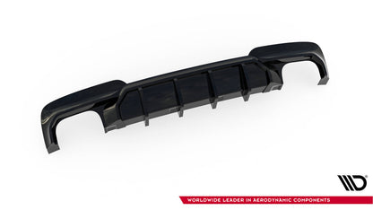 Heckansatz Diffusor V.2 passend für BMW 5er M-Paket F10 / F11 (Doppelauspuff li. re.) schwarz Hochglanz