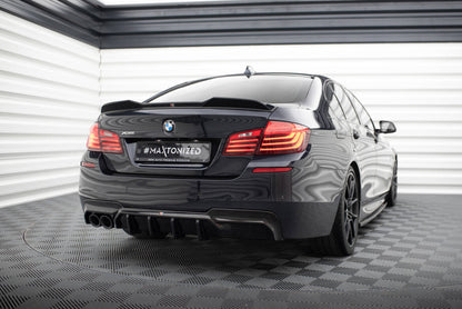 Heckansatz Diffusor V.2 passend für BMW 5er M-Paket F10 / F11 (Doppelauspuff li.) schwarz Hochglanz