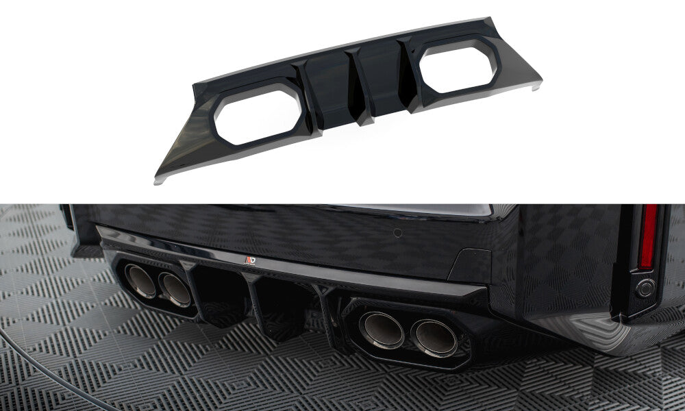 Heckansatz Diffusor V.2 passend für BMW M2 G87 schwarz Hochglanz