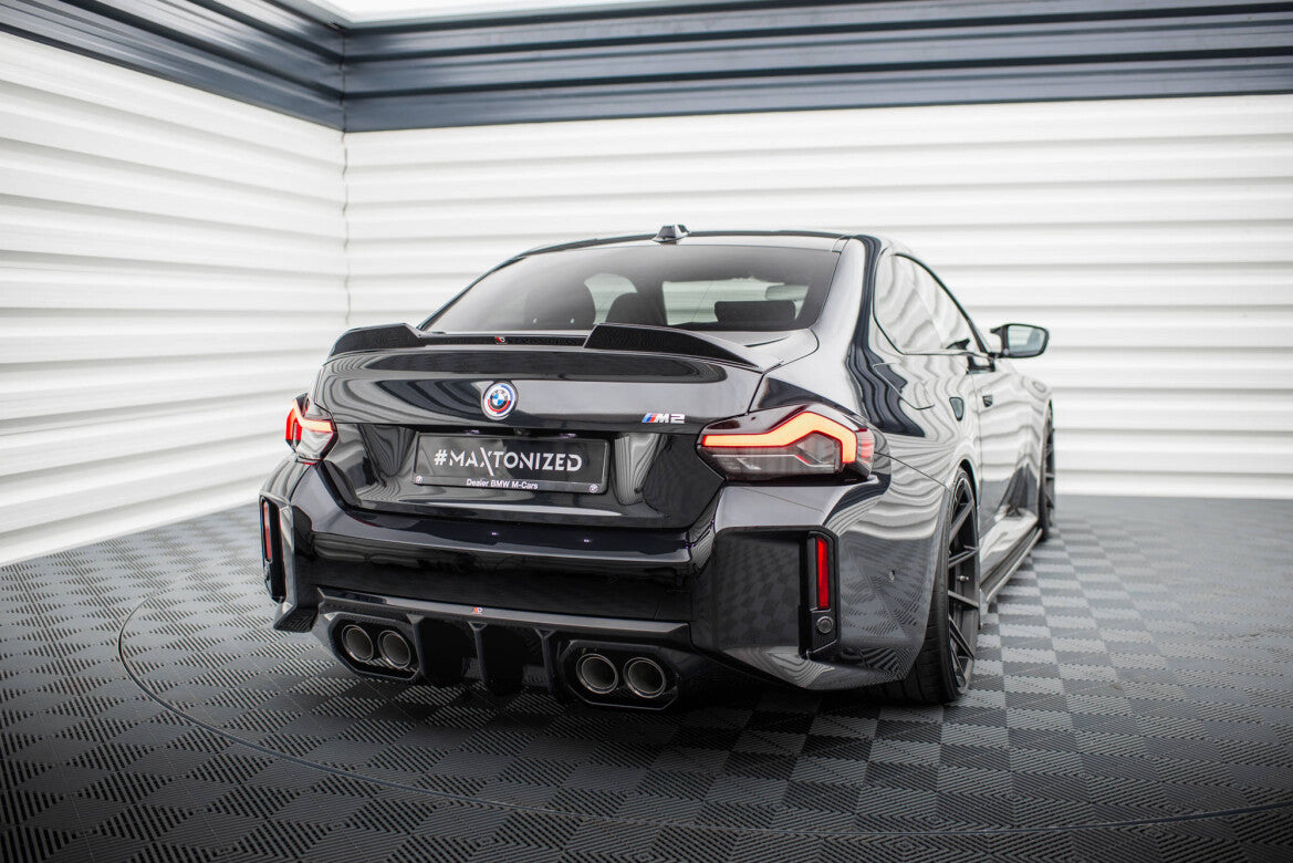 Heckansatz Diffusor V.2 passend für BMW M2 G87 schwarz Hochglanz
