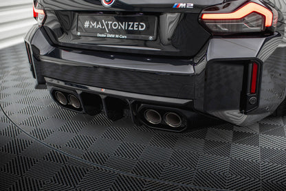 Heckansatz Diffusor V.2 passend für BMW M2 G87 schwarz Hochglanz