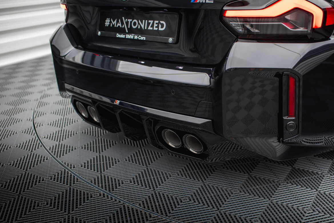 Heckansatz Diffusor V.2 passend für BMW M2 G87 schwarz Hochglanz
