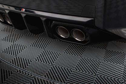 Heckansatz Diffusor V.2 passend für BMW M2 G87 schwarz Hochglanz