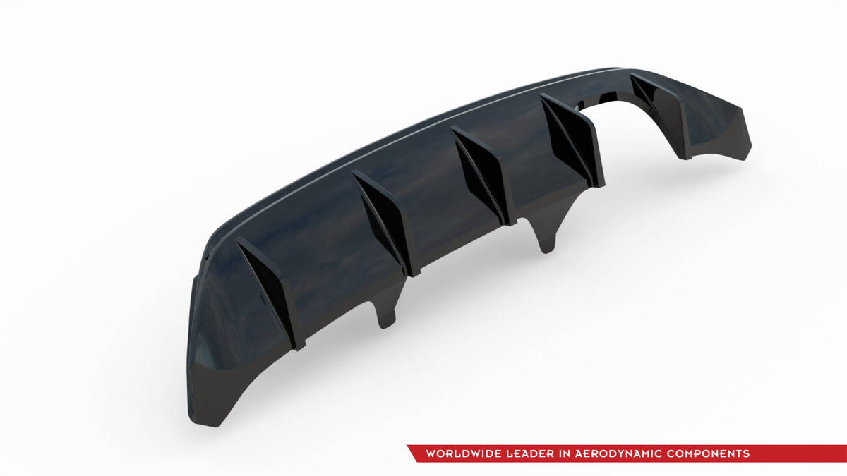 Heckansatz Diffusor V.2 passend für Ford FIesta Mk8 ST schwarz Hochglanz