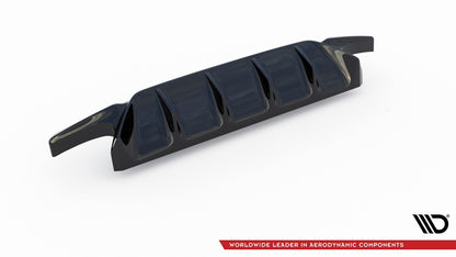 Heckansatz Diffusor V.2 passend für Ford Focus Hatchback ST Mk4 schwarz Hochglanz