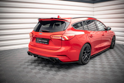 Heckansatz Diffusor V.2 passend für Ford Focus Kombi ST Mk4 schwarz Hochglanz