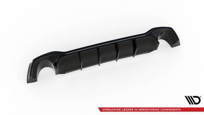 Heckansatz Diffusor V.2 passend für Ford Focus Kombi ST Mk4 schwarz Hochglanz