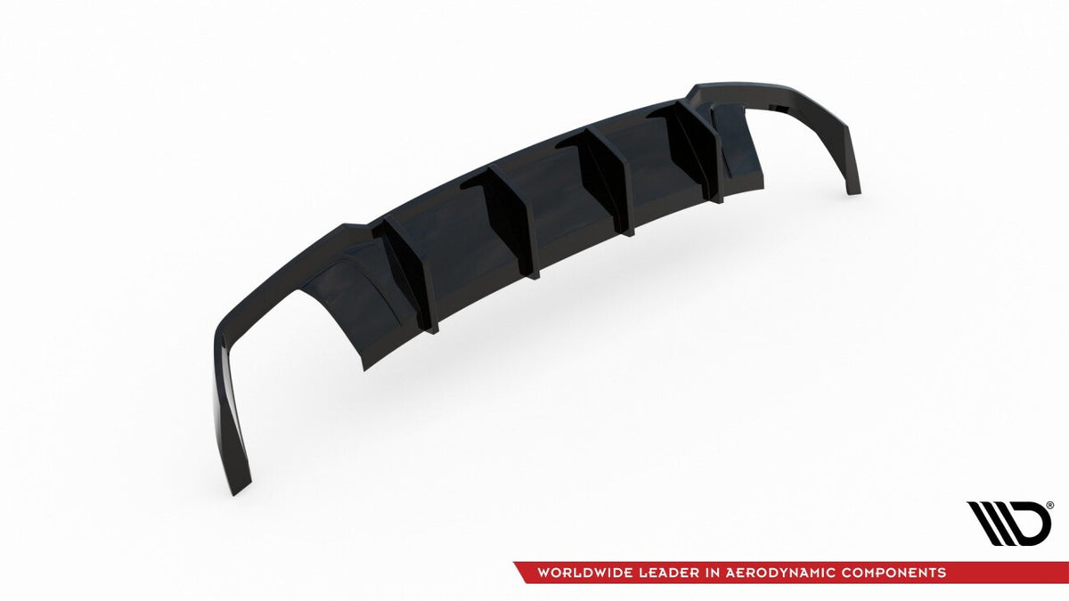 Heckansatz Diffusor V.2 passend für Seat Leon CUPRA ST Mk3 FL schwarz Hochglanz