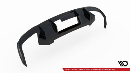 Heckansatz Diffusor V.2 passend für Skoda Octavia RS Mk3 / Mk3 FL Hatchback / Kombi schwarz Hochglanz