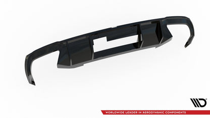Heckansatz Diffusor V.2 passend für Skoda Octavia RS Mk3 / Mk3 FL Hatchback / Kombi schwarz Hochglanz