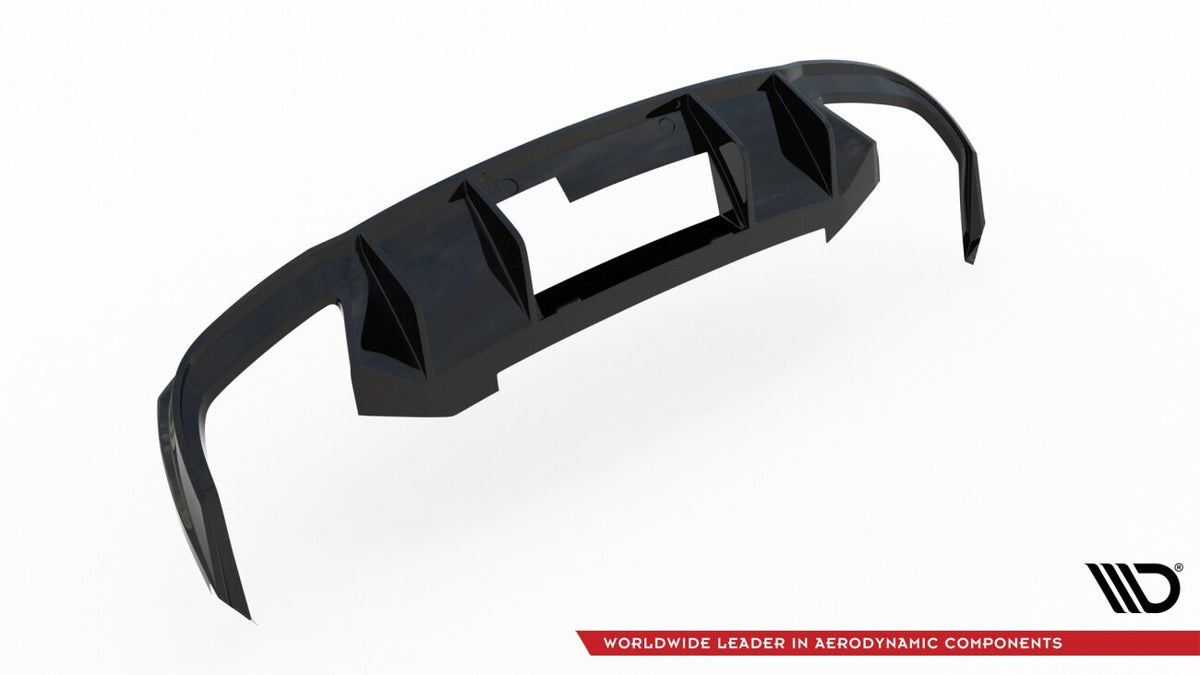 Heckansatz Diffusor V.2 passend für Skoda Octavia RS Mk3 / Mk3 FL Hatchback / Kombi schwarz Hochglanz