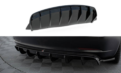 Heckansatz Diffusor V.2 passend für Tesla Model 3 schwarz Hochglanz