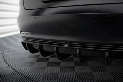 Heckansatz Diffusor V.2 passend für Tesla Model 3 schwarz Hochglanz