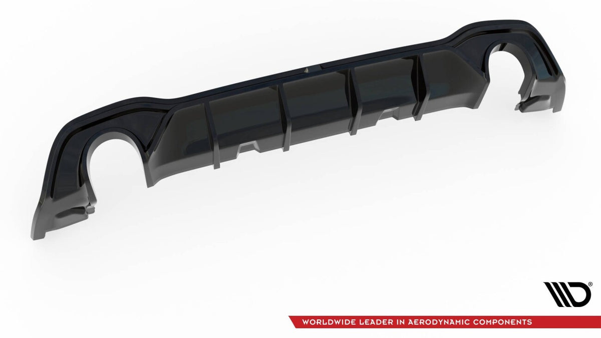 Heckansatz Diffusor V.2 passend für VW Golf GTI Mk8 schwarz Hochglanz