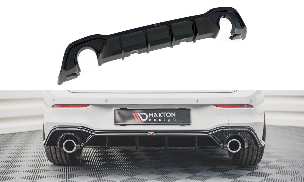 Heckansatz Diffusor V.2 passend für VW Golf GTI Mk8 schwarz Hochglanz