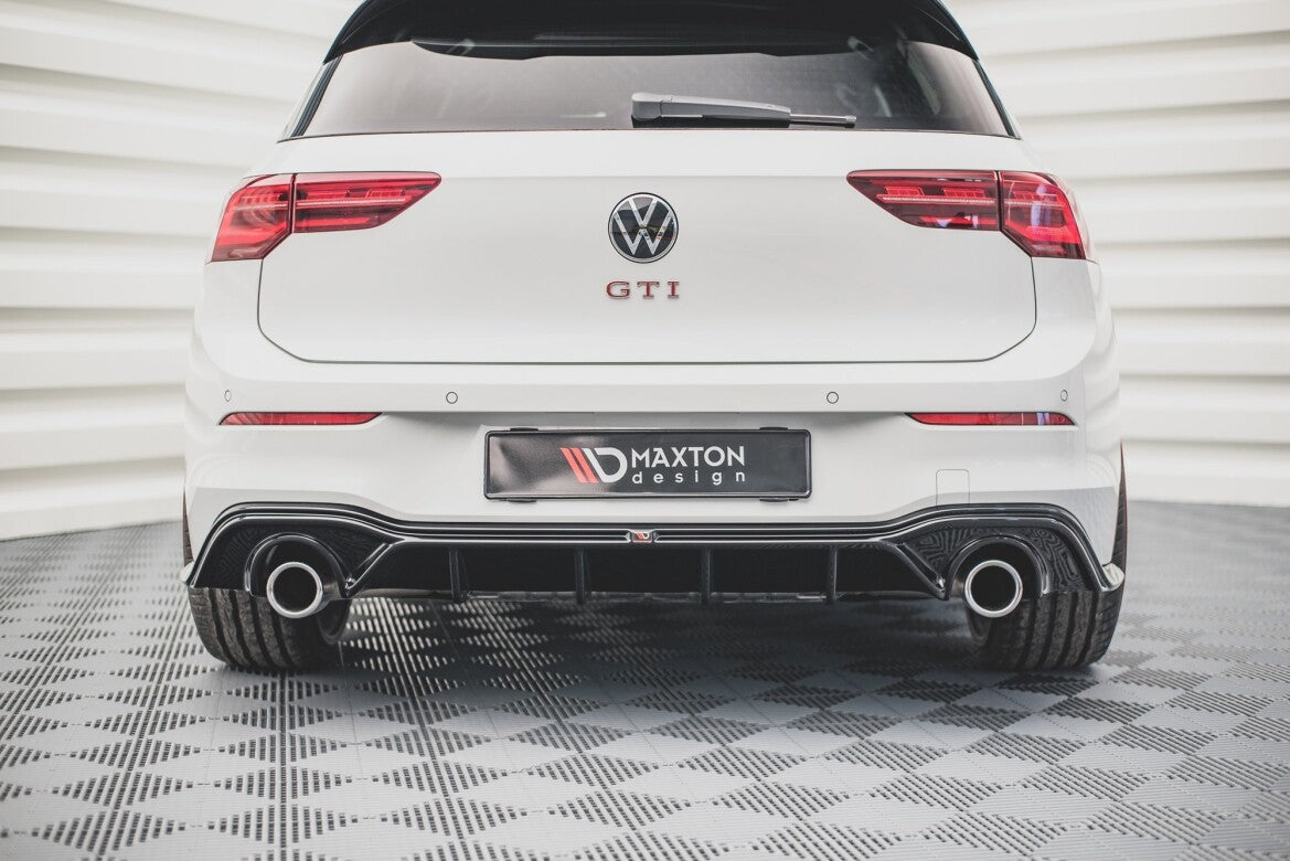 Heckansatz Diffusor V.2 passend für VW Golf GTI Mk8 schwarz Hochglanz