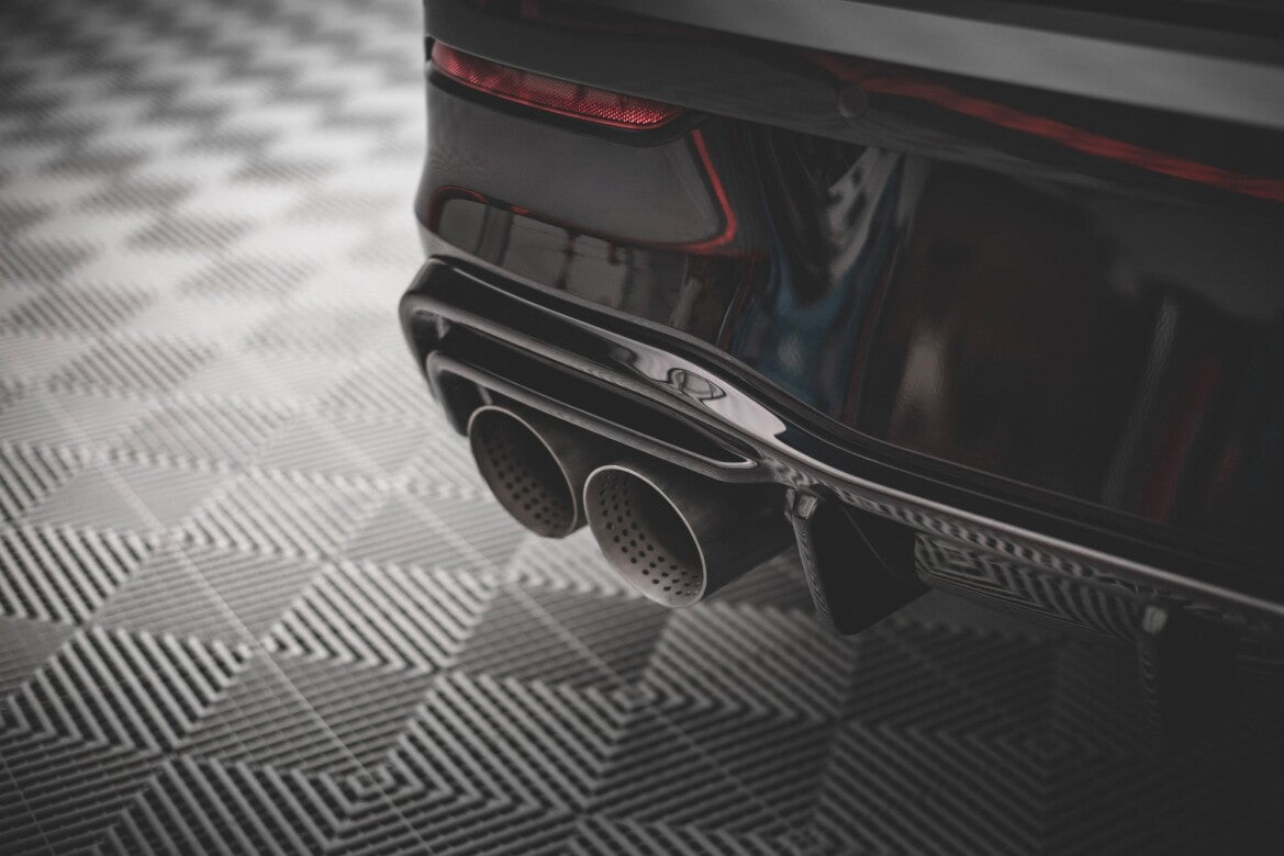 Heckansatz Diffusor V.2 passend für VW Golf R Hatchback Mk8 FL schwarz Hochglanz