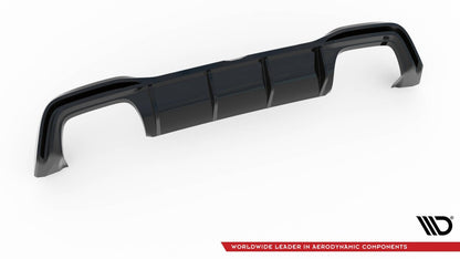 Heckansatz Diffusor V.2 passend für VW Golf R Hatchback Mk8 FL schwarz Hochglanz