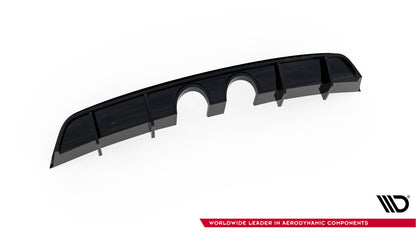 Heckansatz Diffusor V.2 passend für VW Scirocco Mk3 (R32 Auspuff) schwarz Hochglanz
