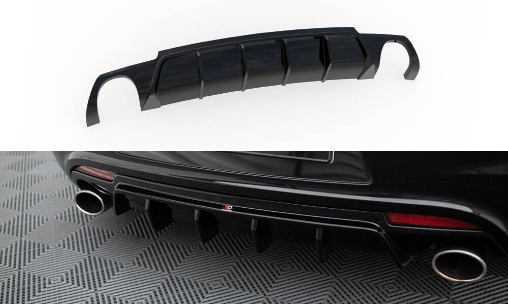 Heckansatz Diffusor V.2 passend für VW Scirocco R Mk3 schwarz Hochglanz