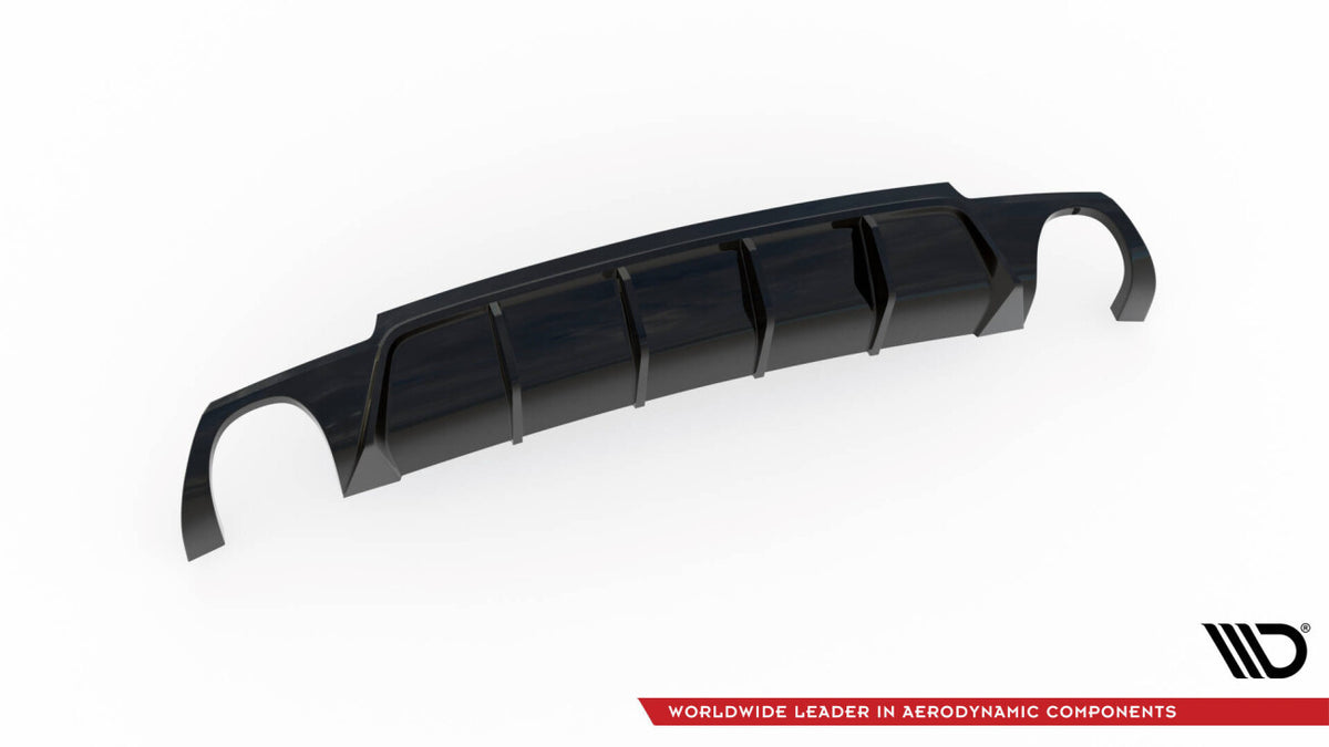 Heckansatz Diffusor V.2 passend für VW Scirocco R Mk3 schwarz Hochglanz