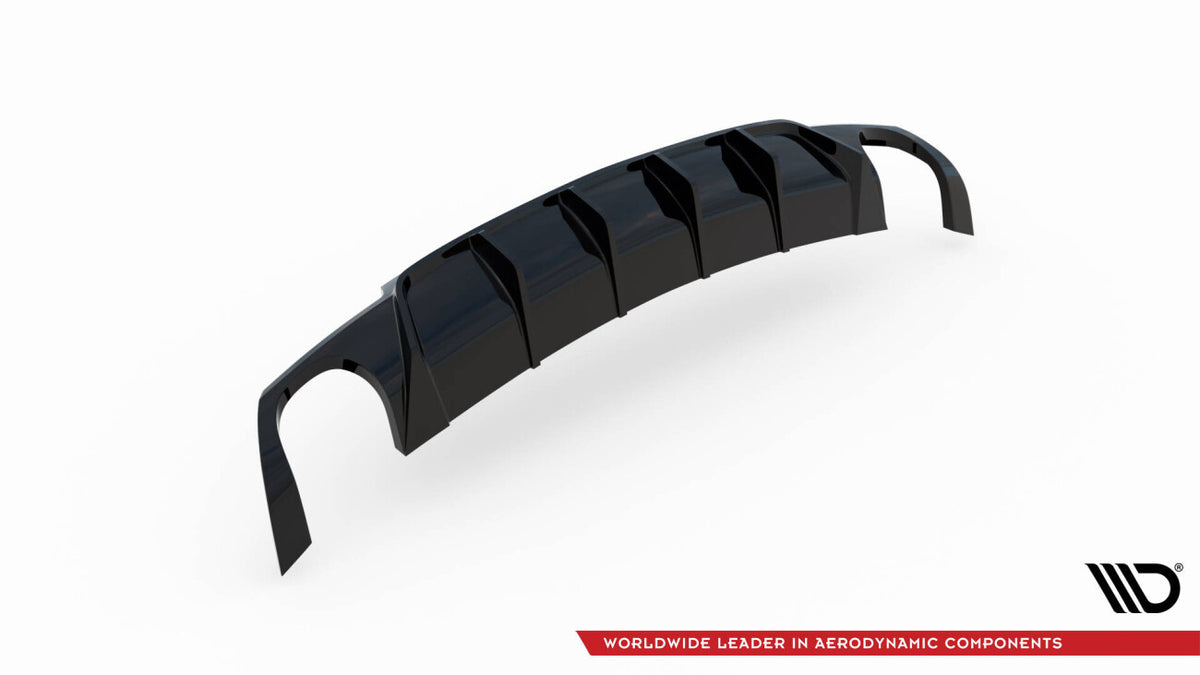 Heckansatz Diffusor V.2 passend für VW Scirocco R Mk3 schwarz Hochglanz
